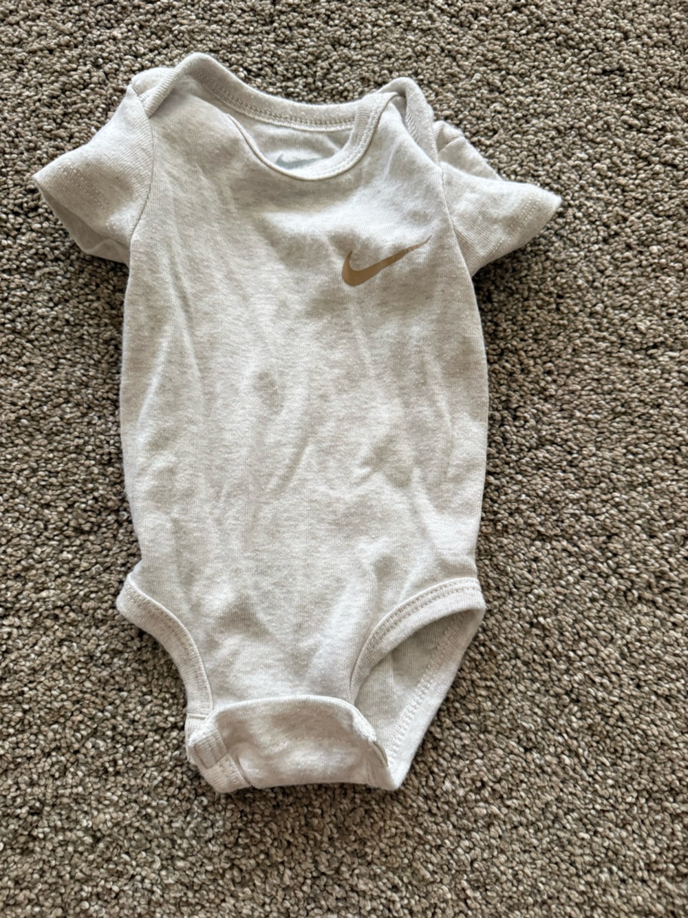 Boys Nike 3 month onesie cream
